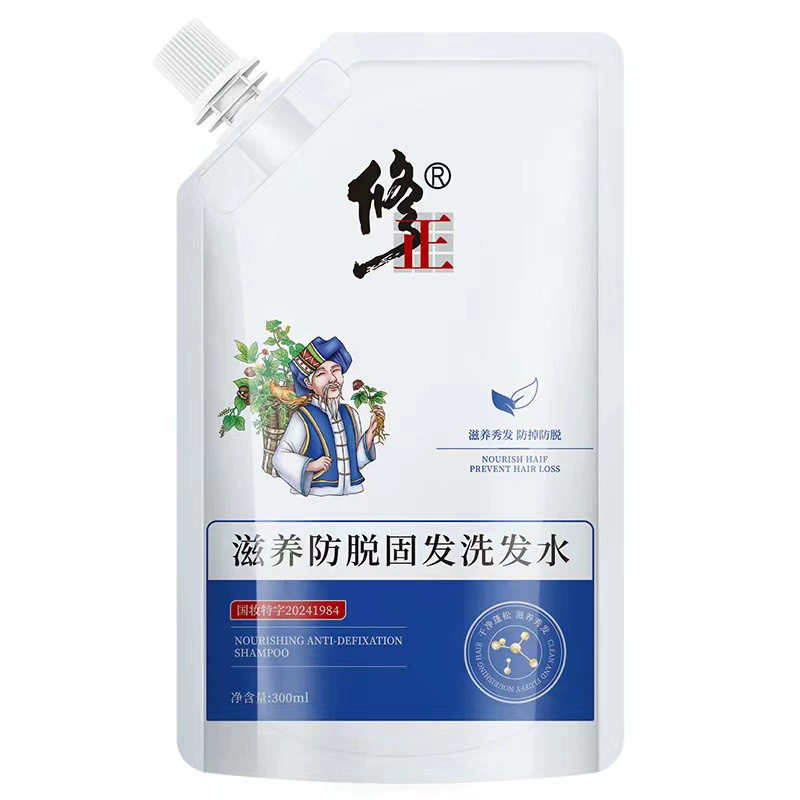 Корректирующий питательный шампунь против выпадения волос, укрепляющий волосы, с растительными экстрактами, в наличии, доступен для дропшиппинга, оптом, большие объемы, отличная цена.