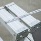 Aluminum alloy engineering herringbone ladder extra thick storage workshop household work maintenance double-sided folding mobile ladder wholesale