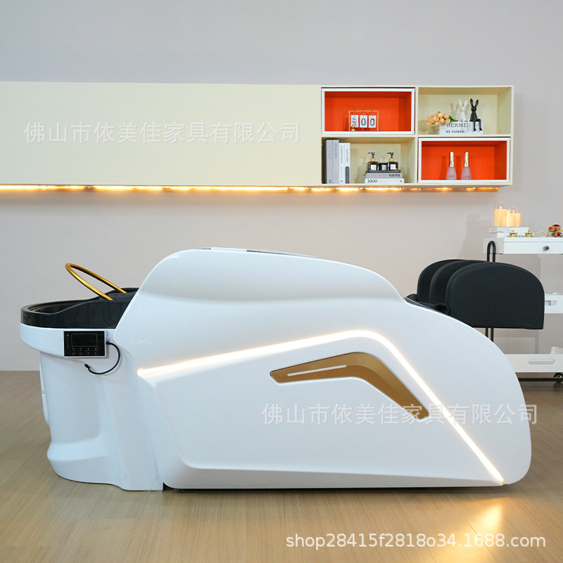 Cama de lavado de cabello, cama de tratamiento de cabello especial, salón de belleza de circulación de agua, fumigación, masaje eléctrico, spa, cama de lavado de cabello.