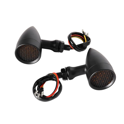 Dönmə işıqları Alloy Turn Signal Light - led-white-turning-light-black-1-pair