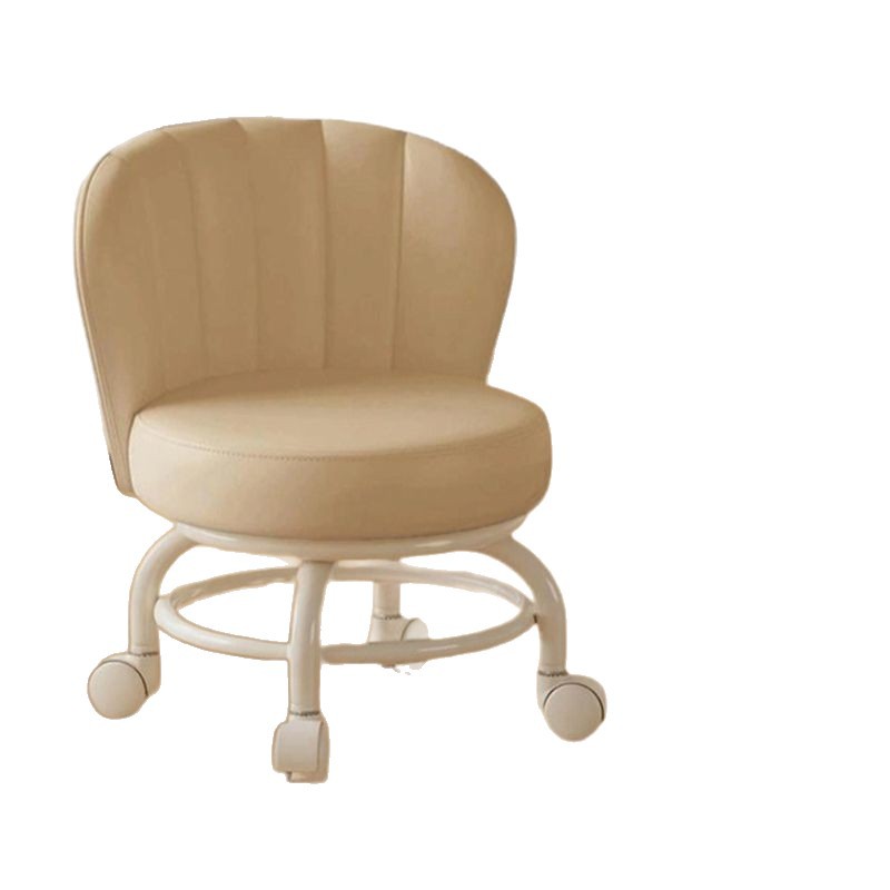 Rueda universal móvil taburete pequeño para niños con taburete giratorio con respaldo para bebés con artefacto para bebés, polea baja, banco silencioso