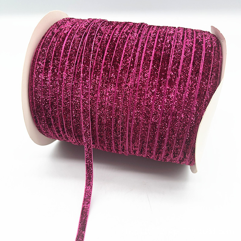 Fabricantes al por mayor 1CM hechos a mano embalaje de regalos de cinta de lana unilateral cinta de cebolla cinta de terciopelo decoración DIY