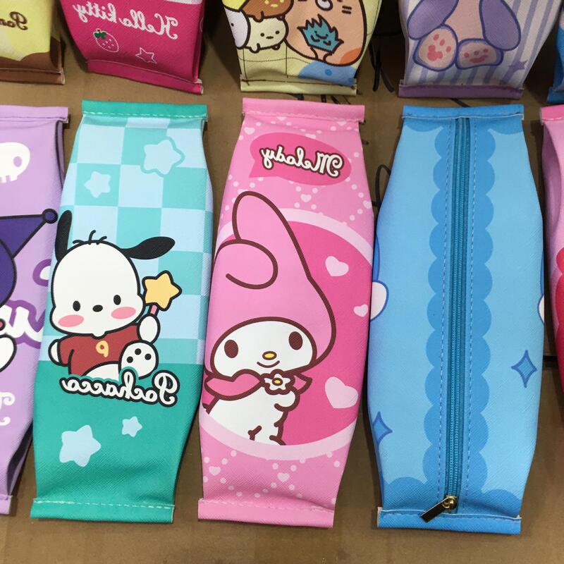 Sanrio family pencil case coolome melody jingle Pacha dog milk zipper pencil bag stationery prize bag