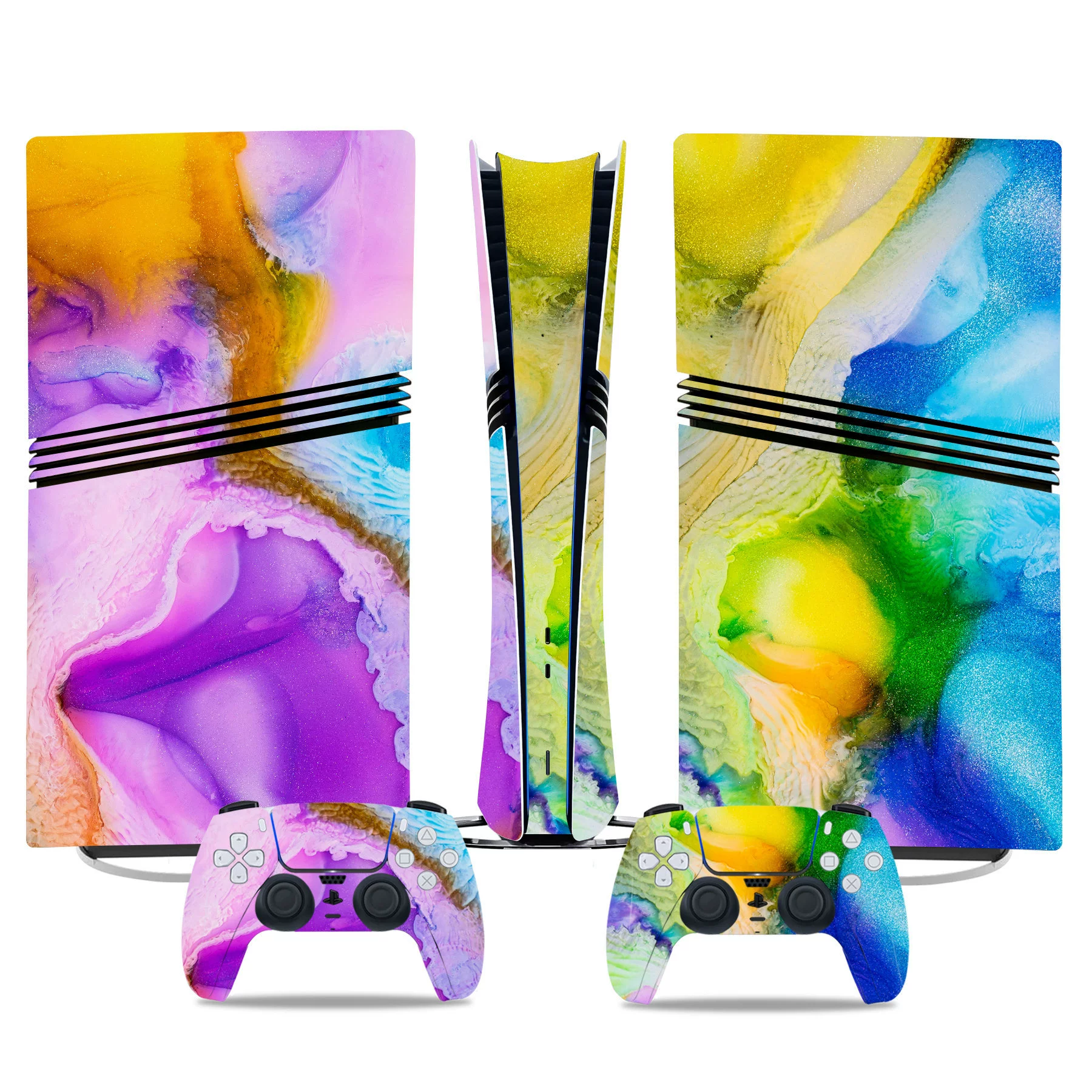 侠士 PS5 PRO игровая приставка цветные наклейки, цветная пленка корпусов, защитные пленки, наклейки на ручки, модели иностранной торговли