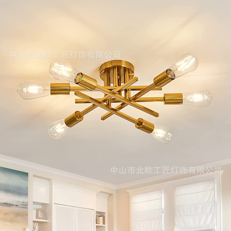 country retro ceiling light