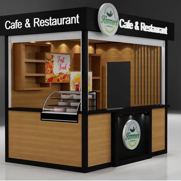 Quiosco de ventas móvil, contenedor, sala móvil, exterior, exterior, estructura de acero creativa, fábrica de viviendas móviles a prueba de agua al por mayor