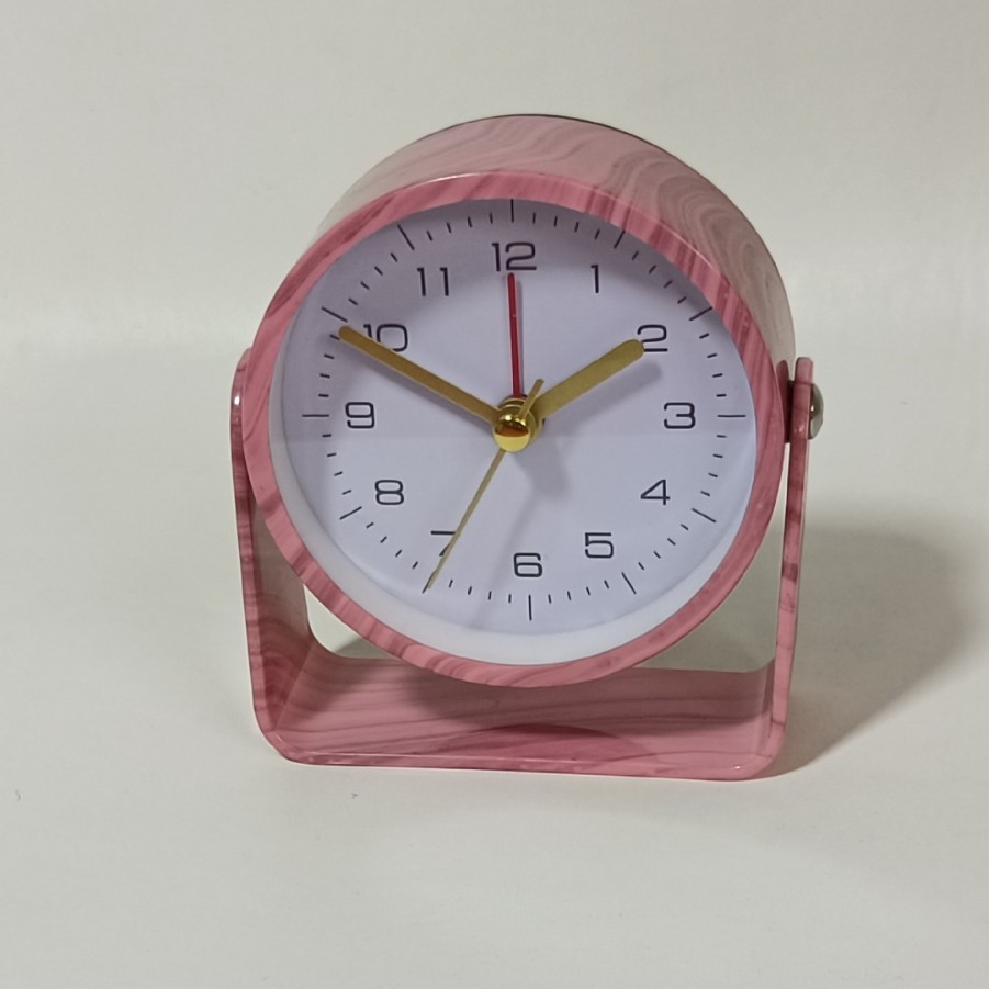 Reloj de escritorio de escritorio pequeño ABS puede girar y ajustar el ángulo de los estudiantes con alarma simple y versátil para una variedad de escenas