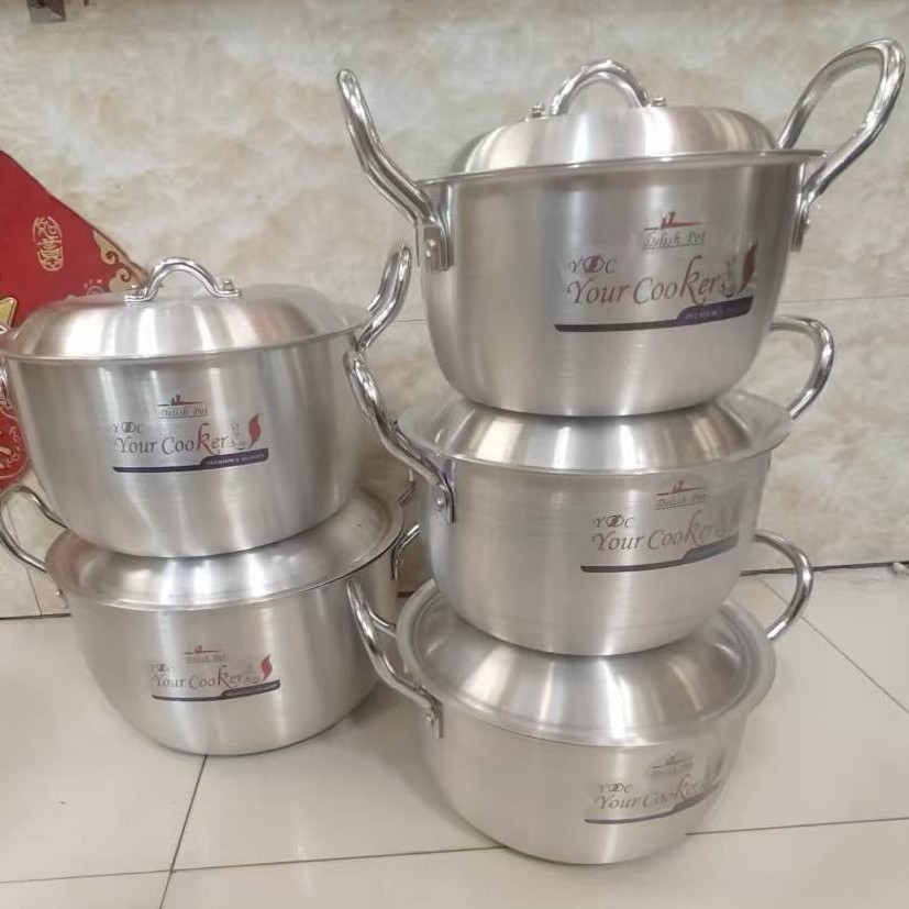5PCS 하이 핸들 알루미늄 냄비 SET20-22-24-26-28CM