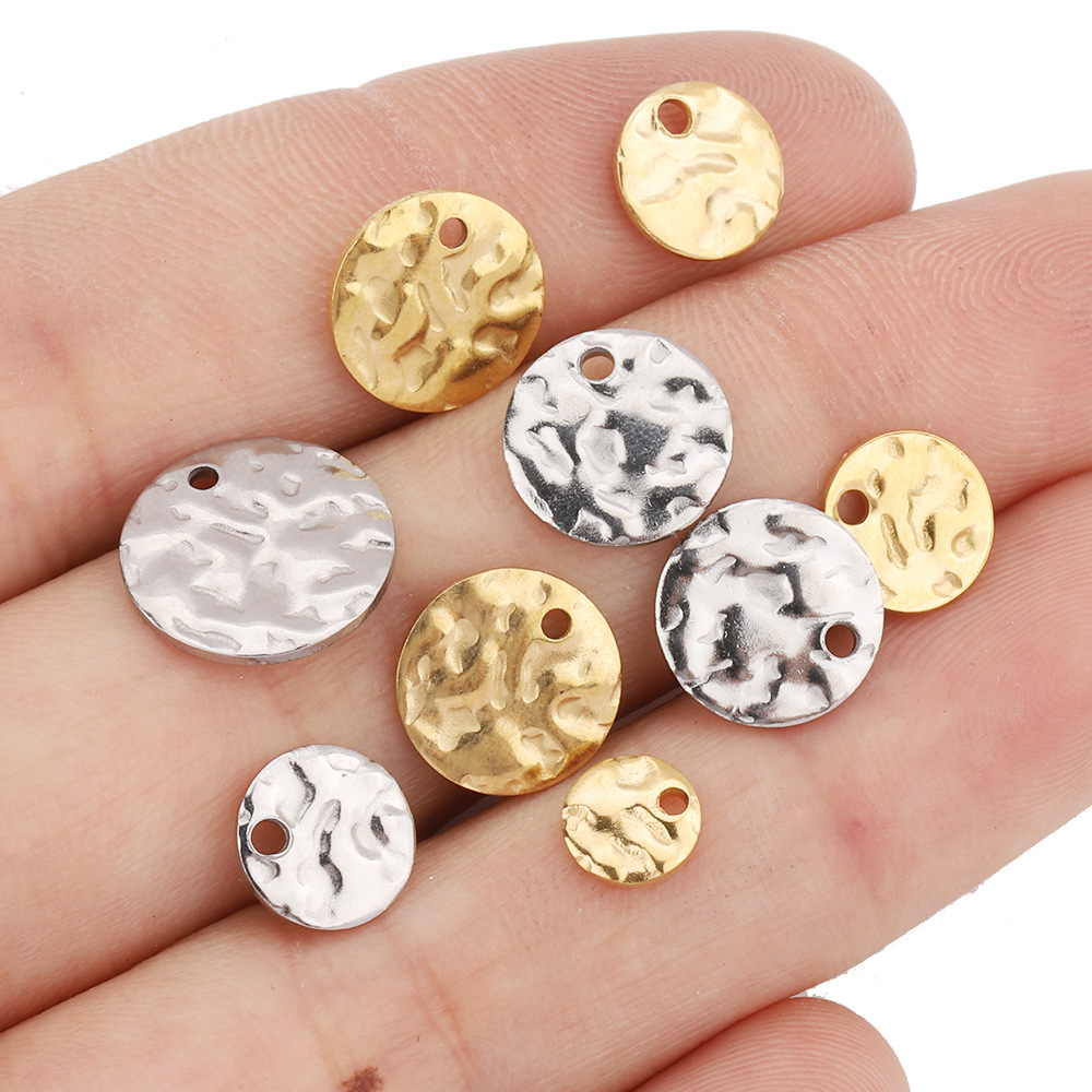 9g Weight Pendant Jewelry Making Type Diameter 10mm, Diameter 6 mm, Diameter 8mm Jewelry Making Size 50 PCS/Package Diameter 10mm Diameter 6 Mm Diameter 8mm 304 Stainless Steel Irregular Pendant Jewelry Accessories