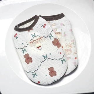 26春夏狗狗衣服棉纱背心薄款透气宠物服装猫咪服饰可牵引厂家批发
