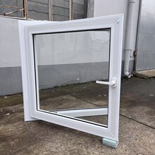 加厚型塑钢单开平开窗 防水防盗住宅工程门窗