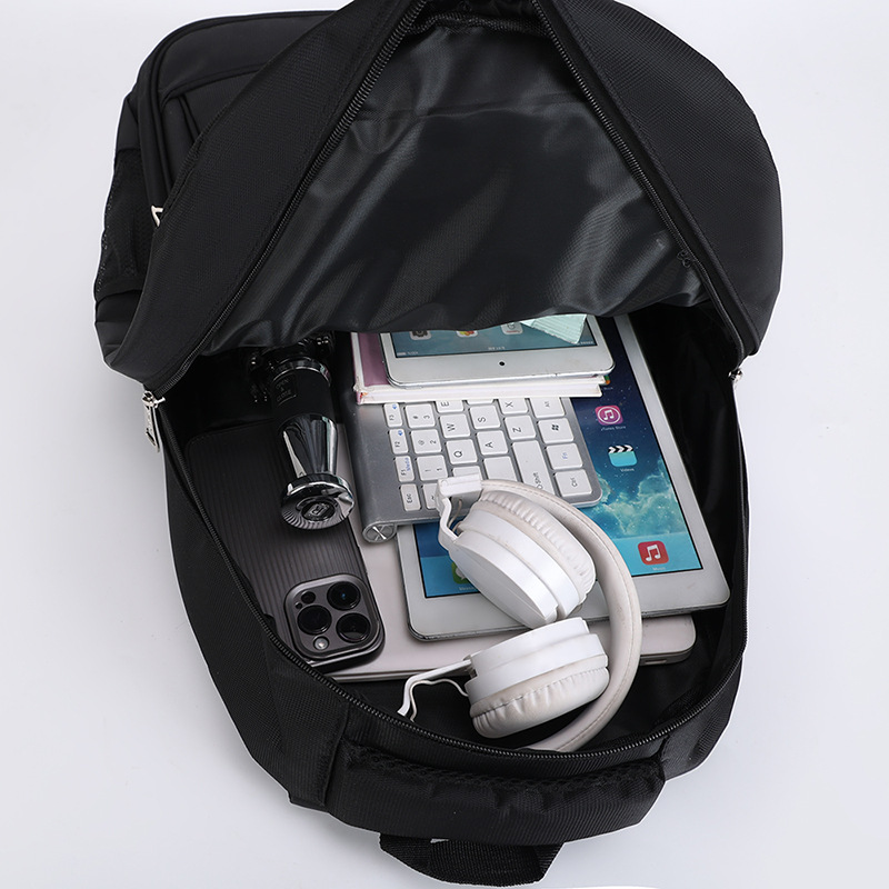 Mochila transfronteriza para hombres nuevos, mochila para computadora de negocios, desplazamientos al aire libre, estudiantes de secundaria de gran capacidad, reducción de carga, mochila