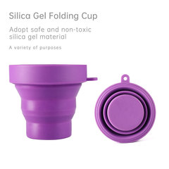 Menstrual Cup Cleaning Cup Candy Color Portable Outdoor Travel Cup Multifunctional Telescopic Foldable Cup Silicone Cup