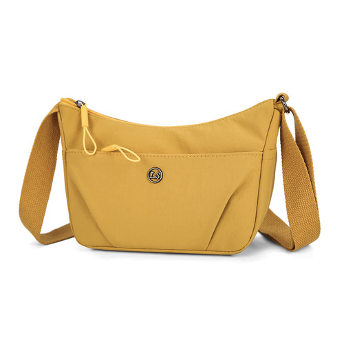 Women's Single Shoulder Dumpling Bag, Nylon Fabric Simple Small Bag, Lightweight Trendy Crossbody Mother Bag