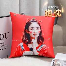 diy图片抱枕定制来图定做靠枕制作LOGO来图印刷跨境出口专供