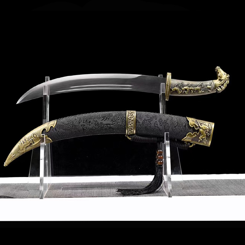 龙泉市刀剑一体锰钢绣春刀蒙古刀外贸批发短刀收藏刀具兵器未开刃