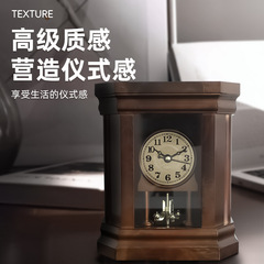 中国风古钟表卧室家用座钟客厅仿古老式摆钟美式桌面