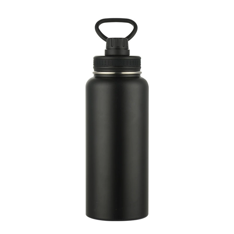 Capacious space liner stainless steel, glass, travel handheld sports bottle, European style, stainless steel AISI 304