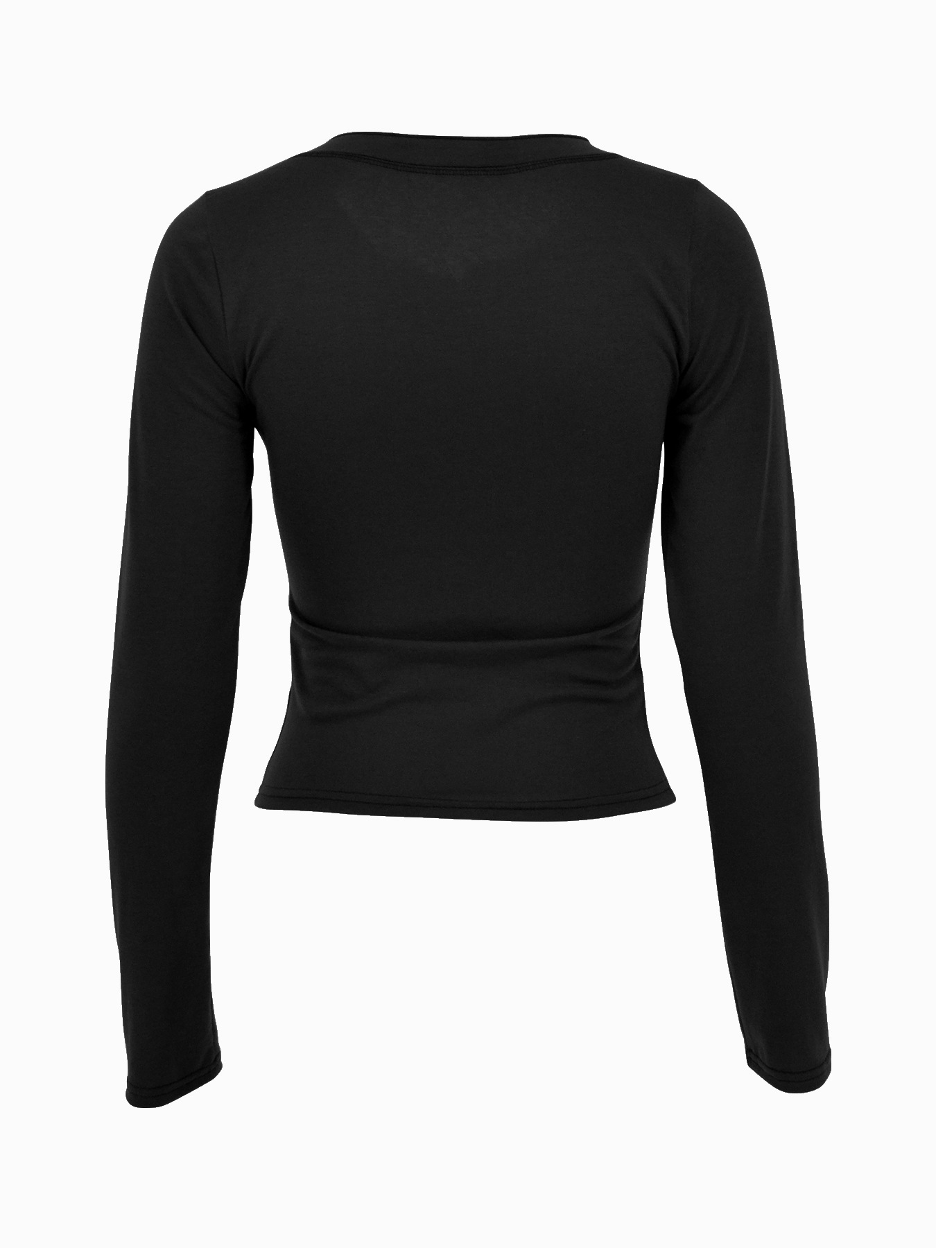 Women's Clothing Women's Slim Fit Knitted Pullover U Neck Button Down T-Shirt Street Style Trendy Autumn Top_ecoleips.com
