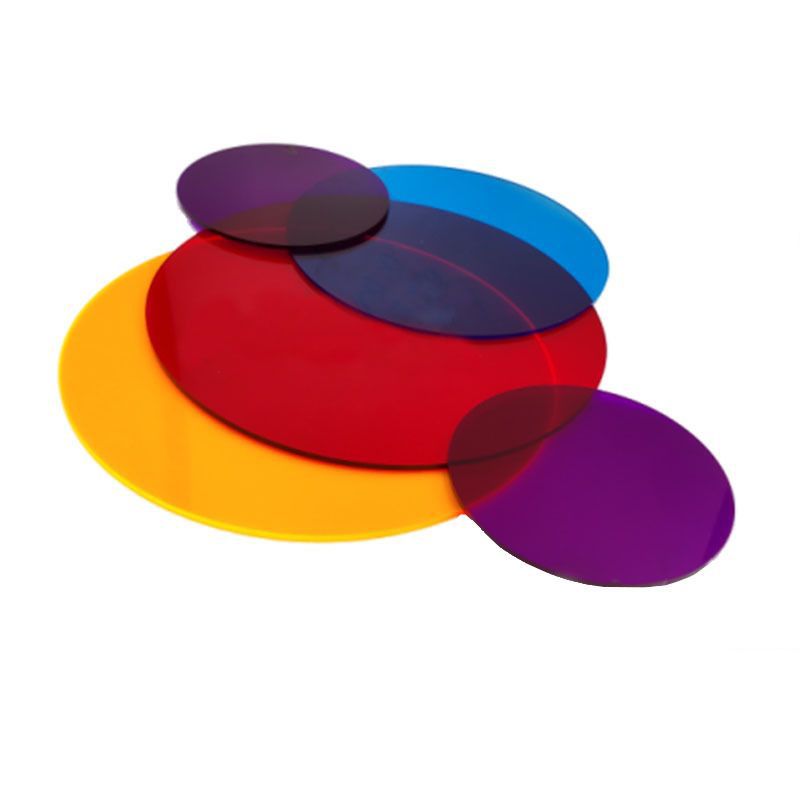 透明亚克力圆形底座 展示架摆件托彩色塑料小圆片磨砂加直径圆片