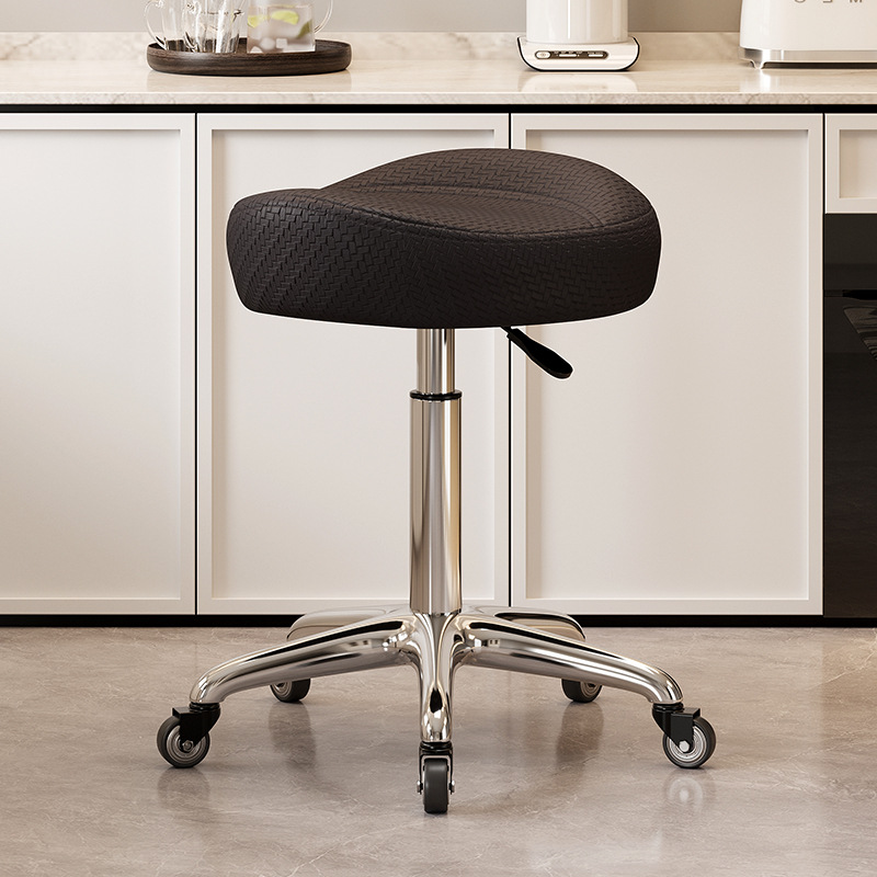 Mover la silla de la barra de elevación cómoda silla de peluquería cocina silla giratoria respaldo de la recepción caja registradora gran taburete silla de montar