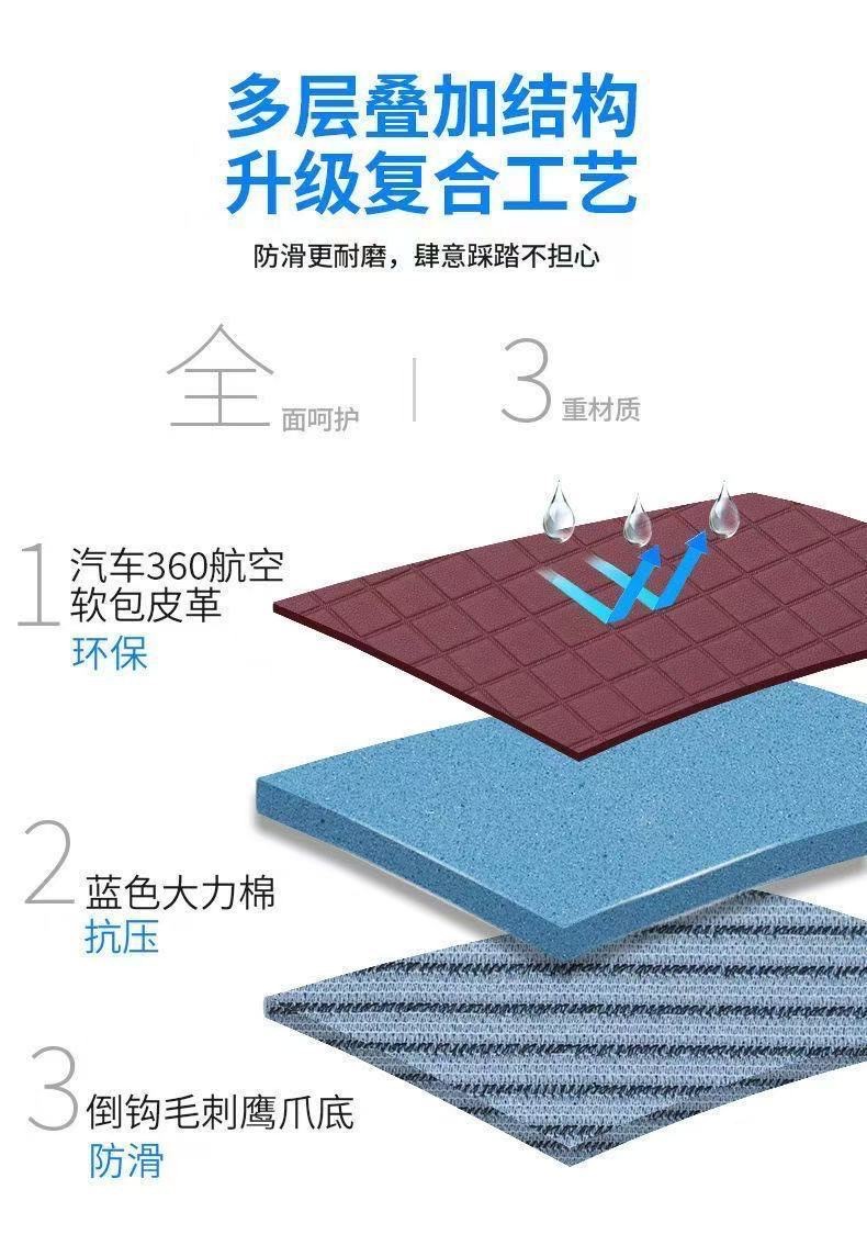 Yadea Tricycle Foot Pads, Fully Enclosed Foot Pads, Thickened Leather, Waterproof and Wear-Resistant, Special-Purpose Foot Pads for Electric Tricycles