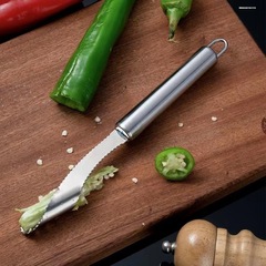 不鏽鋼辣椒去籽器苦瓜取芯器青椒去芯器創意廚房小工具家用挖籽器