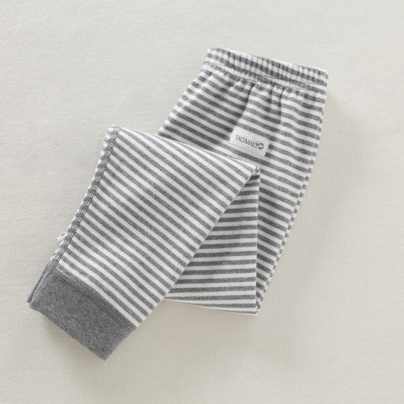 [싱글스트립] 다크그레이 스트라이프 (면 100% 기모)