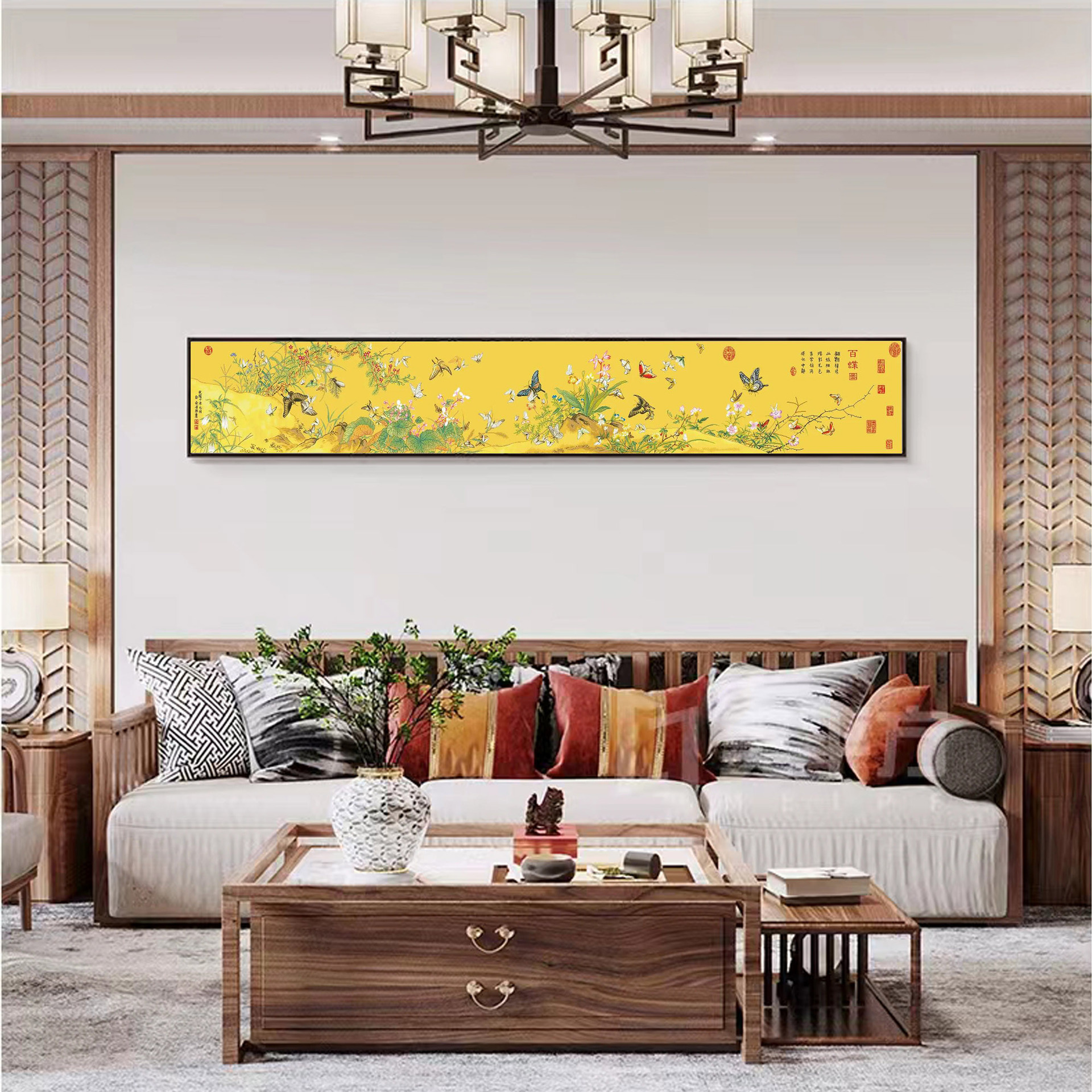 [Paño de seda antiguo] auténtico punto de cruz real de Mona Lisa imagen de Baidie rollo completo sala de estar punto de cruz de alta gama image 4
