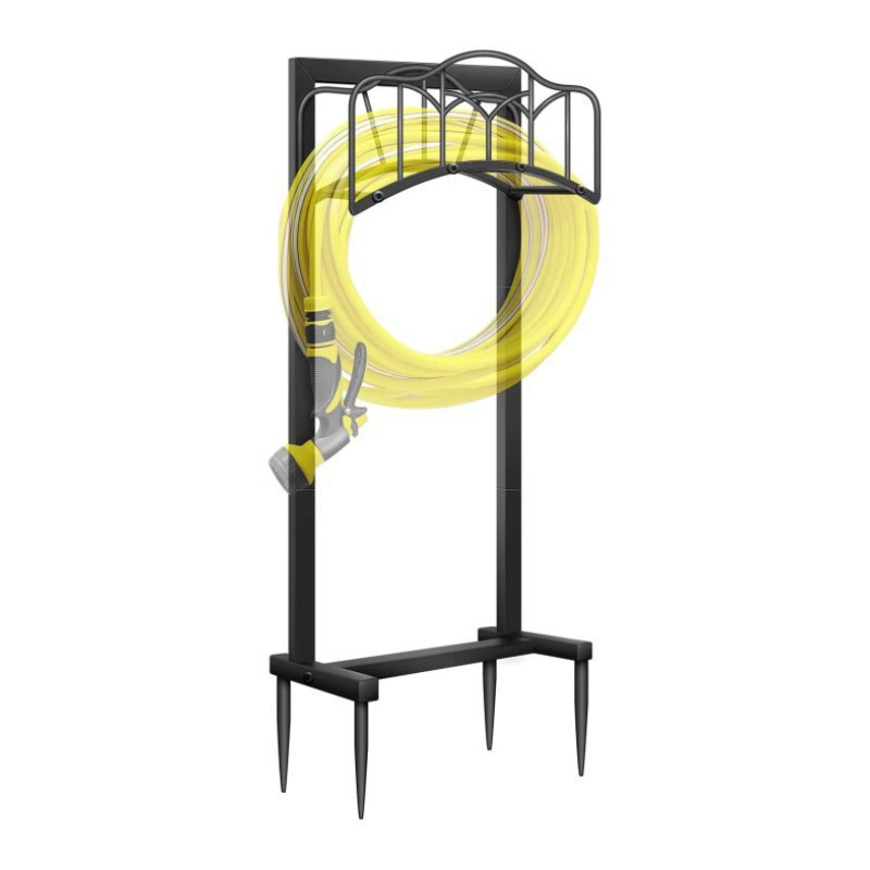 Трансграничные тяжелые садовые водопроводные стойки вкрапленные кронштейны шланга наружные газоны садовые украшения кованые держатели водопроводных труб