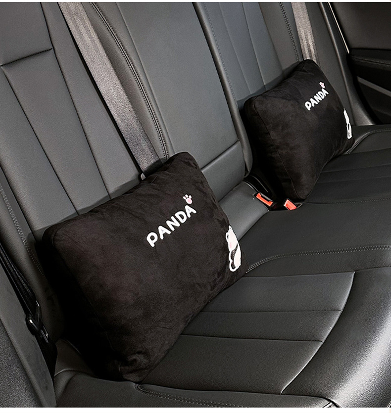 Lanyu Original Ice Silk Car Seat Cushion Cute Panda Comfortable Breathable Car Seat Cover Summer Car Seat Cushion