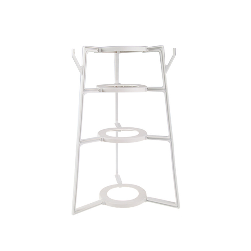 新しいキッチン多層ポットラック家庭用多機能収納ラックパンチフリー4層ポット収納ラック|undefined