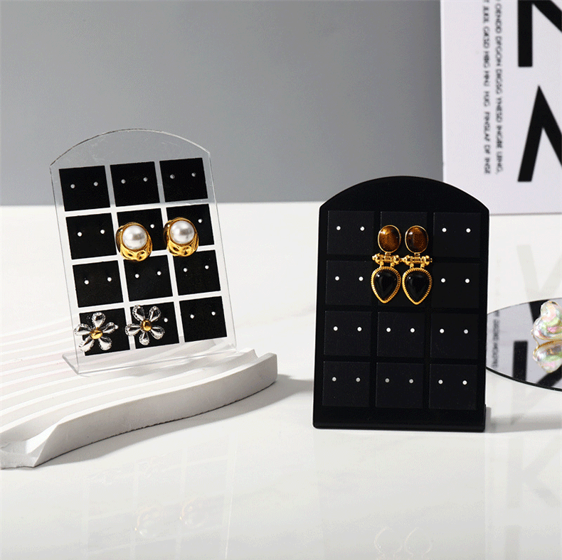 1 Piece Arylic Simple Style L Shape Jewelry Rack display picture 3