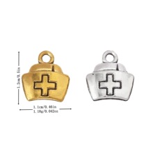 DIY饰品配件锌合金 护士帽  医疗用品挂件zakka批发厂家直销2185