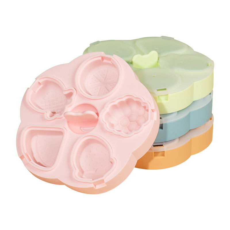 Versión mejorada INS Internet Celebrity fruta molde de hielo de silicona DIY molde de helado casero para niños