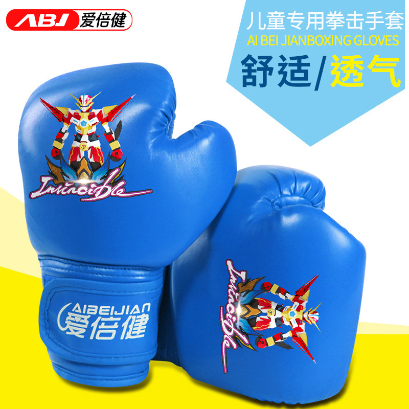 Aibeijian guantes de boxeo para niños boxeo de Sanda Muay Thai boy's Youth fighting half Finger punching sandbag guantes de boxeo para niños