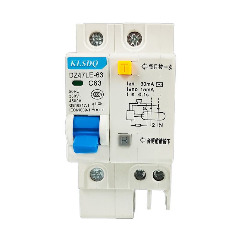 Leakage Protection Device DZ47LE-63/1P Small Leakage Circuit Breaker Manufacturer Supply Leakage Protection Switch