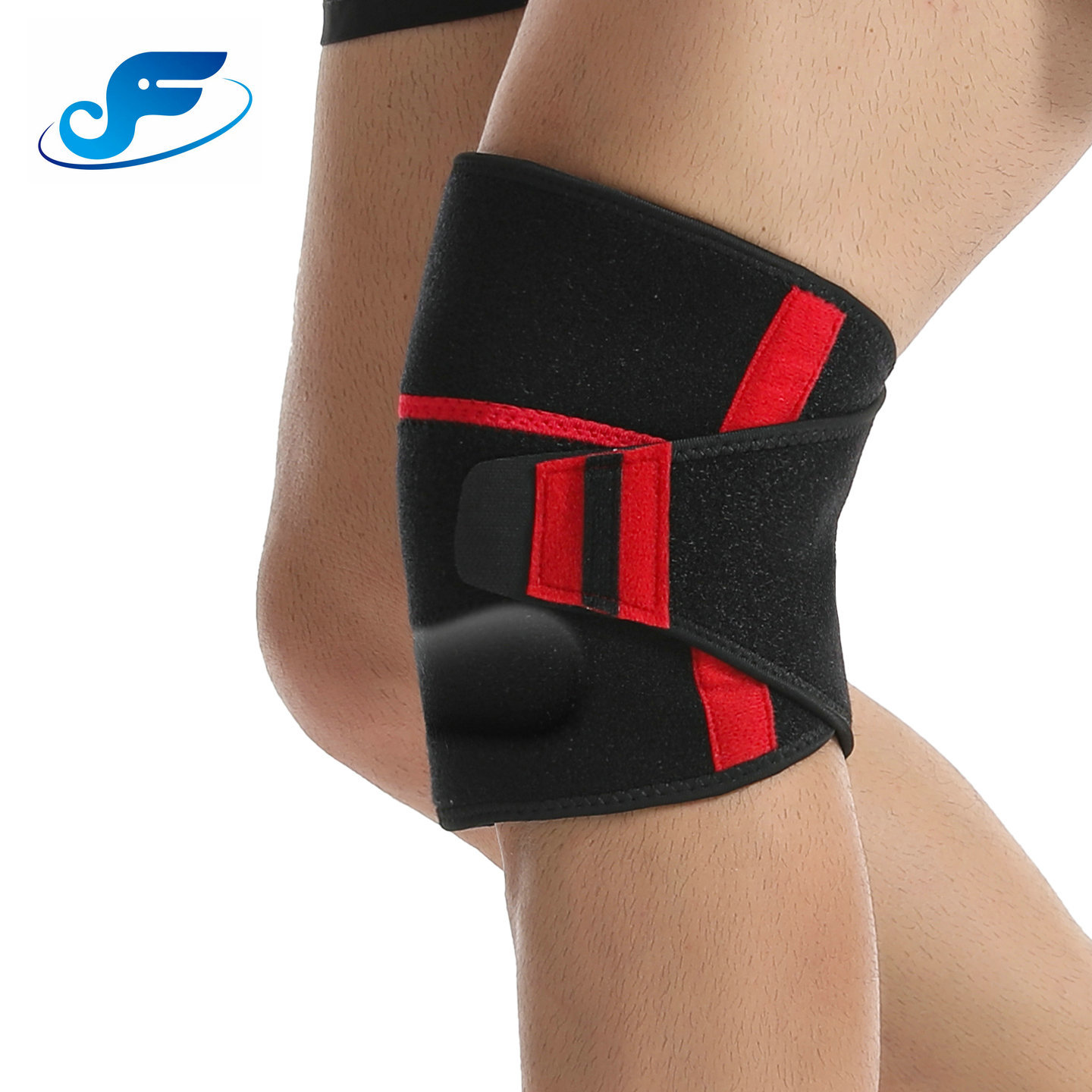 Professional silicone patella strap, shock-absorbing, breathable, adjustable patella knee brace for running, men and women, jump rope, tennis knee support
