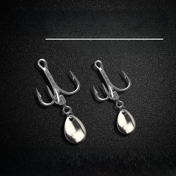 Luya swivel three hooks swivel drop type noise sequins strengthen Hook Light sea fishing Spanish mackerel perch Mandarin Fish Fish Hook