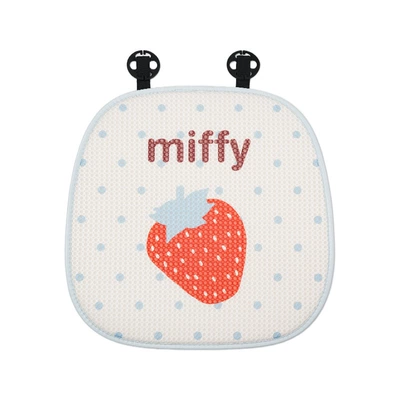 Car Waist Cushion, Waist support - honeycomb-miffy-seat-cushion-front-row-blue-wave-dots