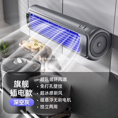 家庭用小型扇風機 クロスボーダー キッチン エアコン トイレ 壁掛け 寮 穴あけ不要 壁掛け 静音扇風機