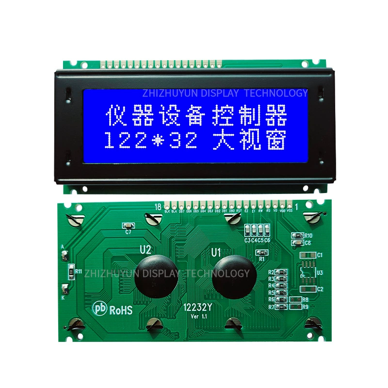 Заводской LCD12232Y линейный кабель дисплей ЖК дисплей с низким энергопотреблением, VA белый свет серый экран