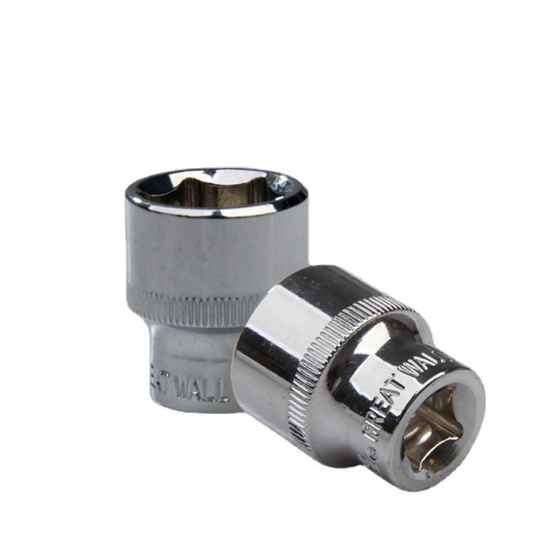 长城精工套筒头公制六角短套筒套头10mm系列棘轮扳手汽修工具