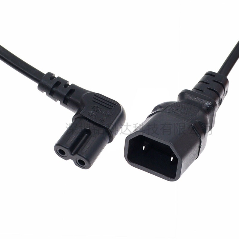 C18-C7 Power Adapter Cable with Two-Pin to Figure-Eight Elbow Pdu Adapter Cable Server C18-C7 Power Adapter Cable with Two-Pin to Figure-Eight Elbow Pdu Adapter Cable Server