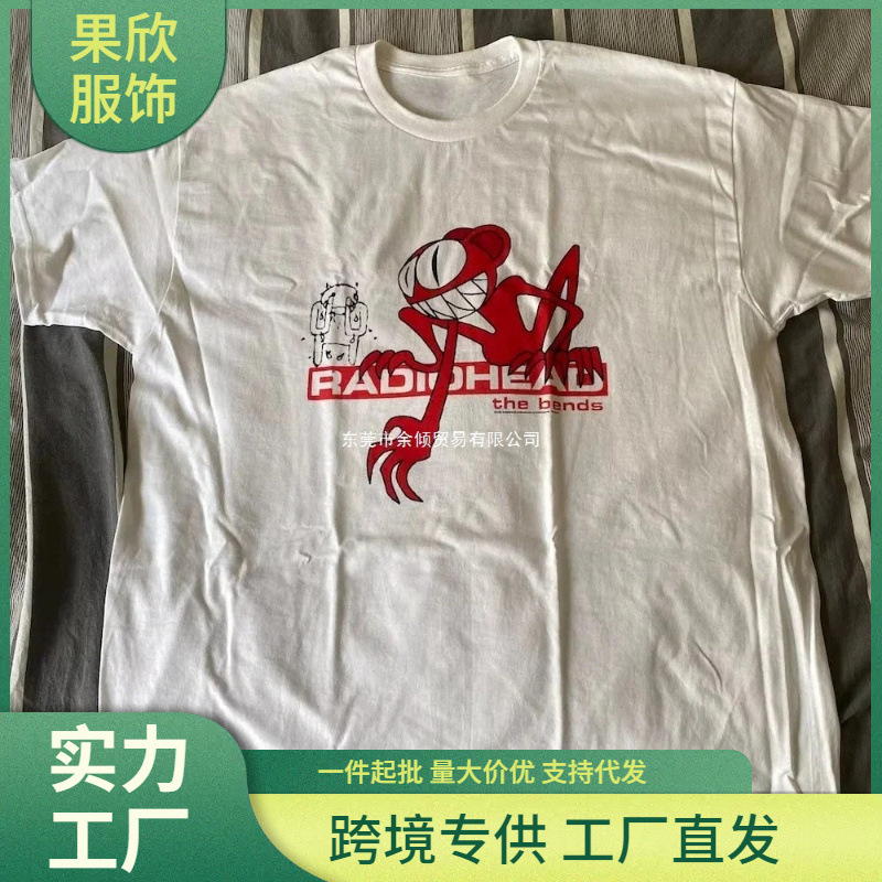 Vintage Radiohead T-Shirt Elbow Album Cassette Replica Graphic Y2K T-Shirt Men's Clothing New Top