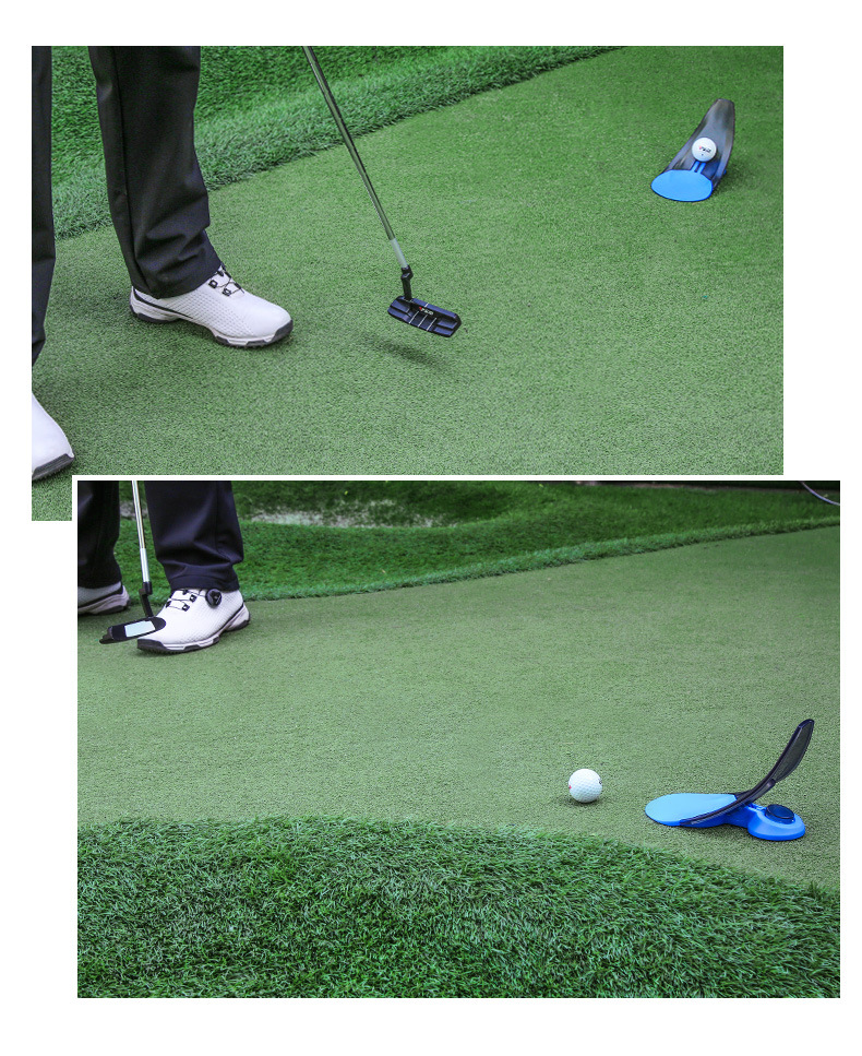Cốc lỗ golf gập PGM tự động trả bóng, kích thước 13.5x10.7x20 cm — Màu xanh lam chi tiết 9