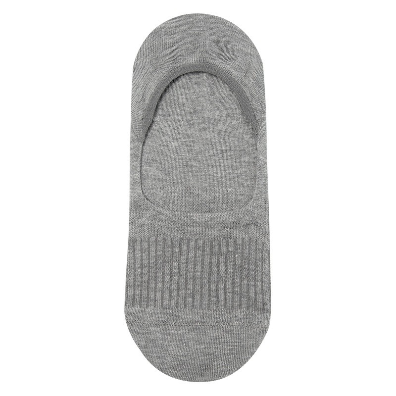 2025 primavera y verano delgada boca ligera de color sólido simple algodón peinado sin costura base de calcetines de barco invisible mujer no caiga talón