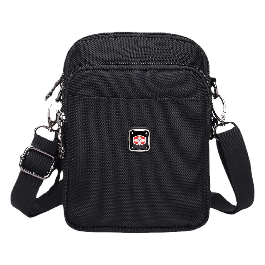 Swiss Army Knife Shoulder Bag Men's Crossbody Bag Mobile Phone Waist Bag Women's Small Backpack Large Capacity Tool Bag Trendy Rivets