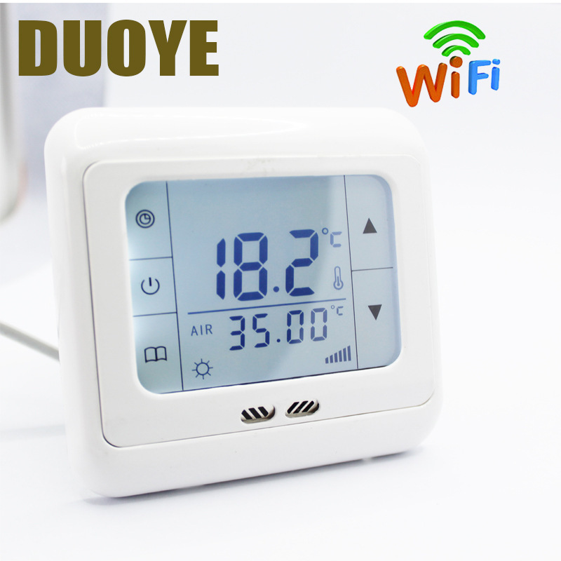Electric heating thermostat controller 30A electric heating film heating cable European foreign trade WiFi floor heating thermostat