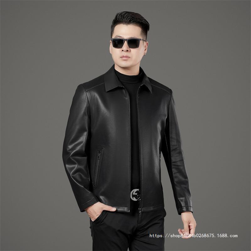 Long autumn jacket for leisure, mid-length
